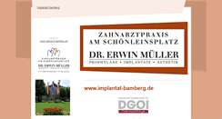 Desktop Screenshot of implantat-bamberg.de